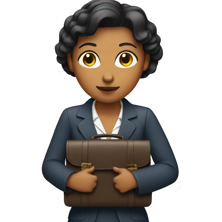 woman holding briefcase emoji