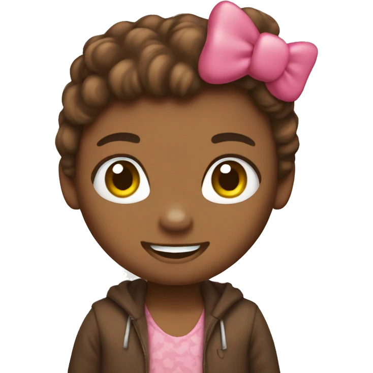 Brown hello kitty emoji
