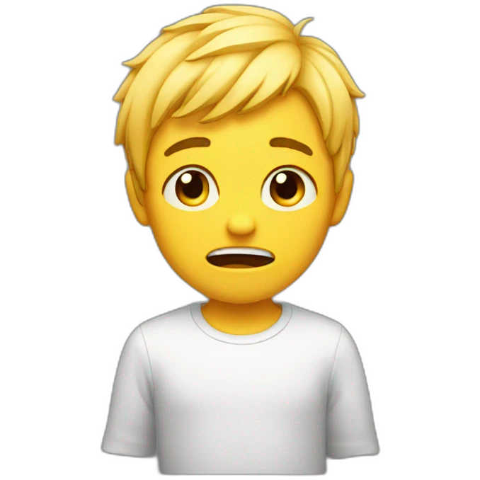 Cry boy emoji