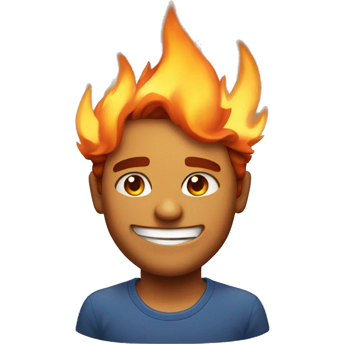 Smirking with fire  emoji