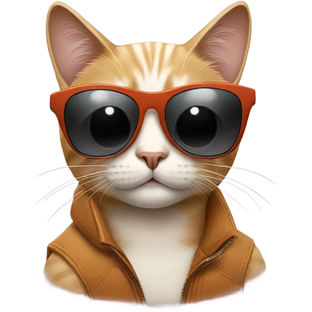 Cat with sunglasses emoji