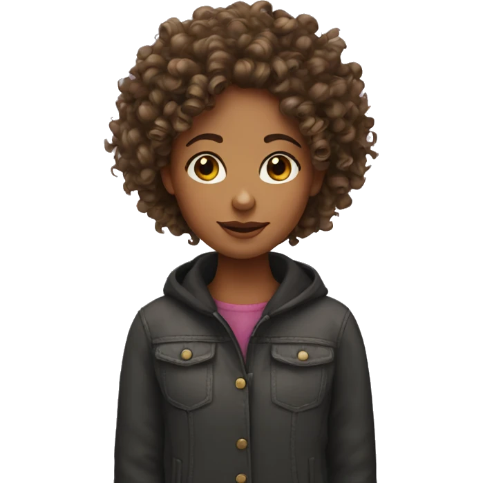 curly girl emoji