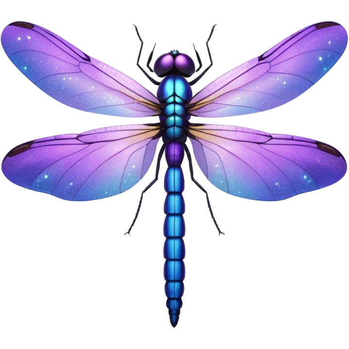 glitter purple dragonfly emoji