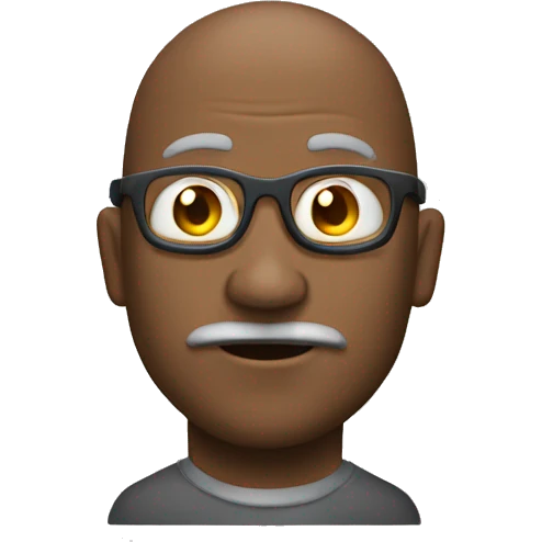 vater con una cabeza descubierta  emoji