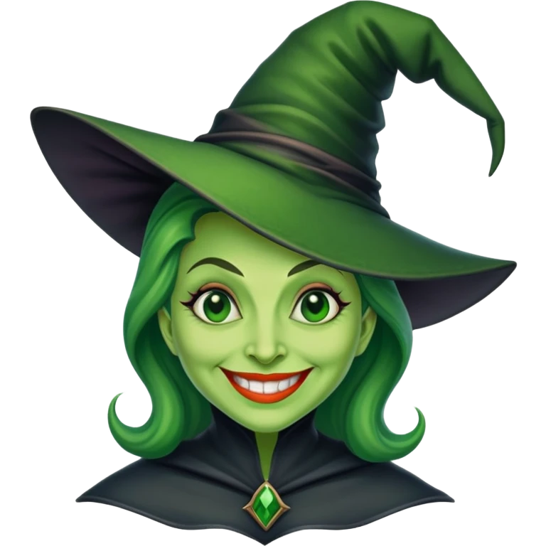 Wicked witch of the West smiling emoji