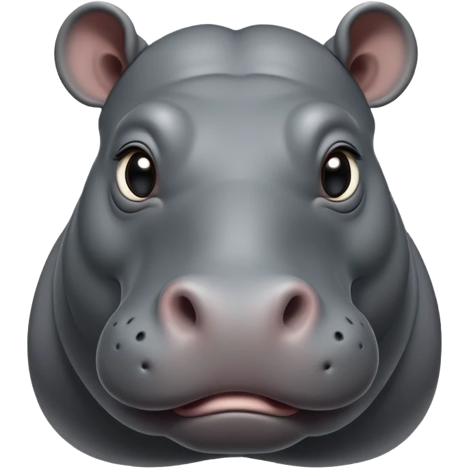 cinematic-noble-hippo-portrait-emoji,-poised-and-regal,-with-a-massive,-robust-build-and-a-smooth,-sleek-slate-gray-hide,-deep-set-soulful-eyes,-simplified-yet-sharp-and-sophisticated-features,-highly-detailed,-glowing-with-a-soft radiance emoji
