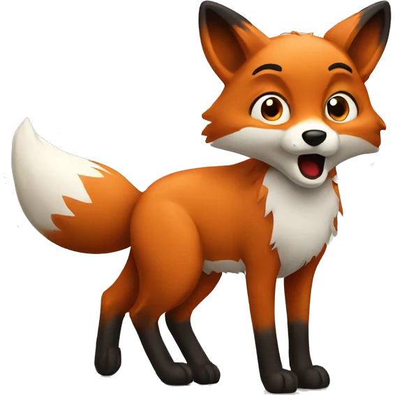 confused fox emoji
