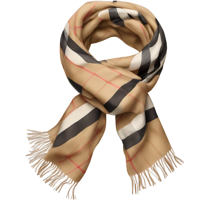 Burberry scarf emoji
