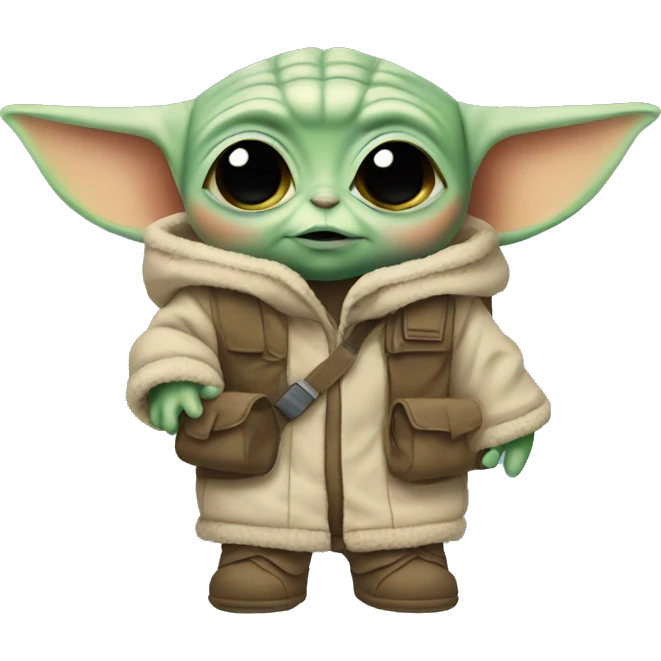 baby yoda with backpack emoji