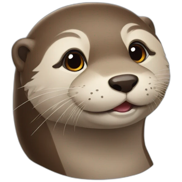 Loutre mignonne emoji