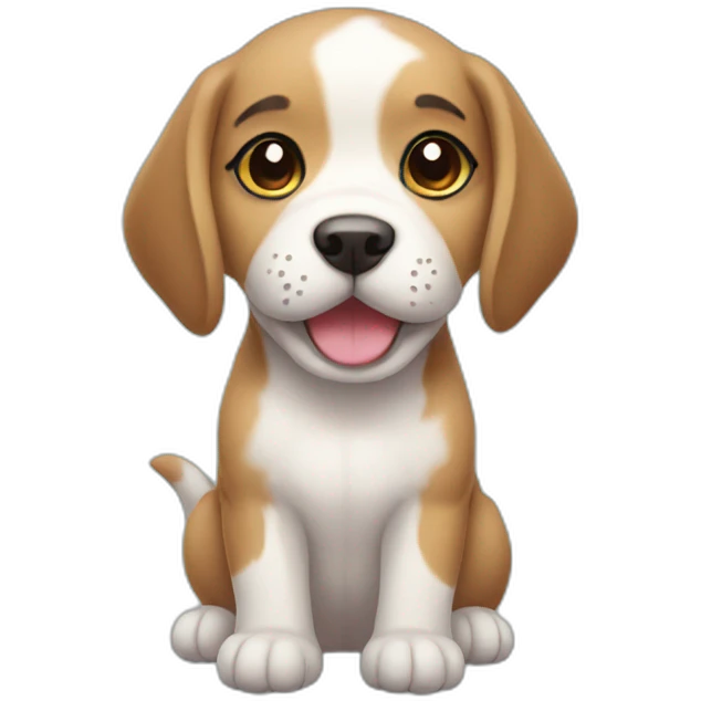 Kawaii puppy emoji