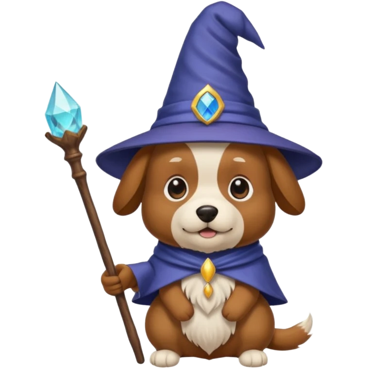 Dog wizard emoji