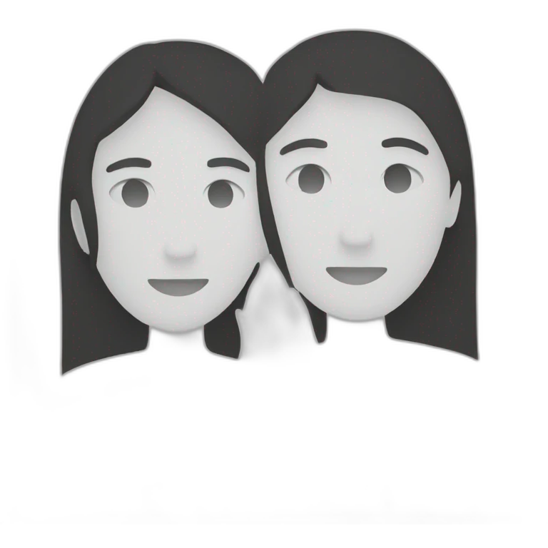 minimalist friends outline emoji