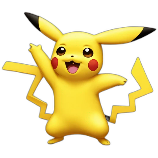 Pikachu dab emoji
