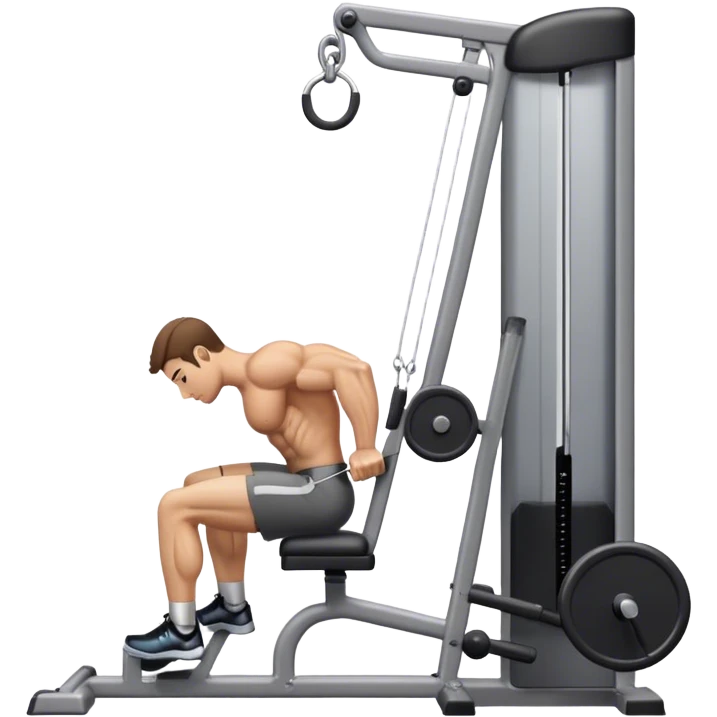 side-view man cable-machine tricep-pushdown emoji