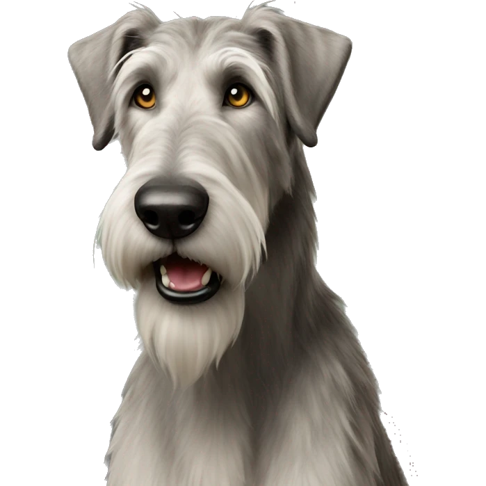  Irish wolfhound dog standing emoji
