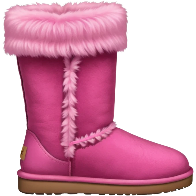 Pink Ugh boots emoji