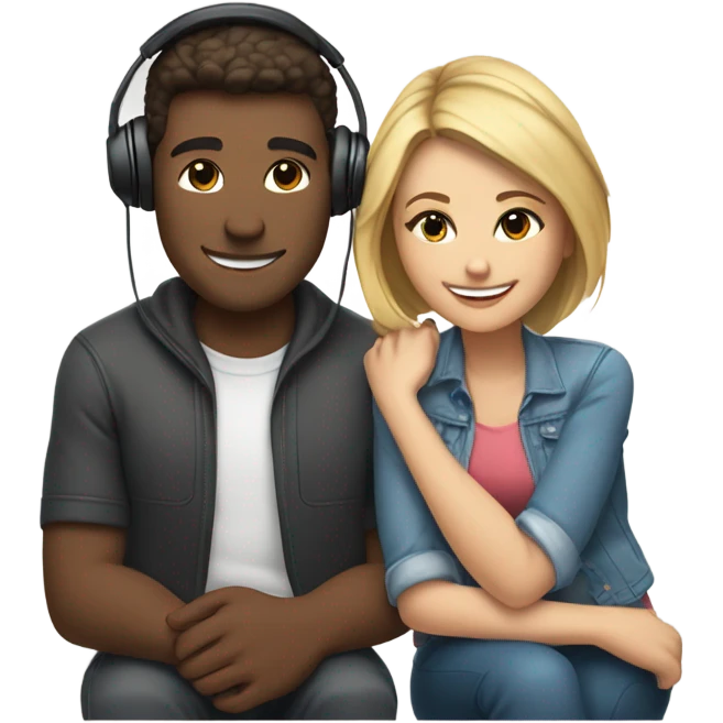 listening to music with all love emoji