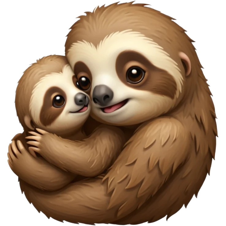 Sloth giving a kiss emoji
