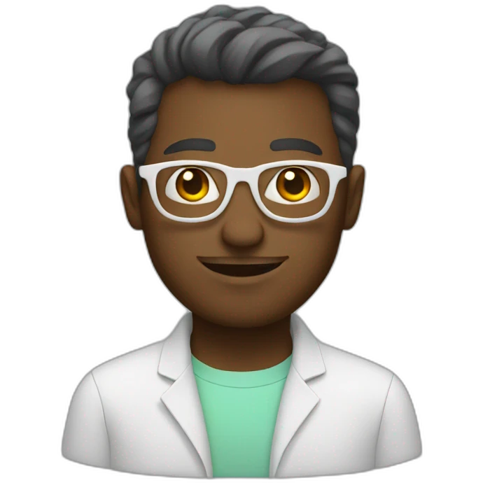 White programmer with glasses  emoji