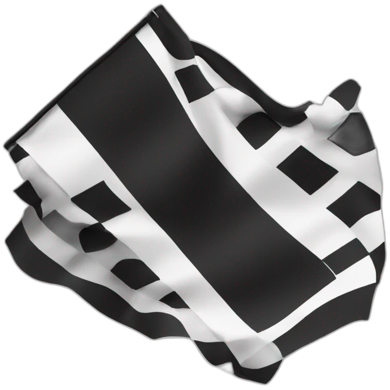 black and white squares flag emoji