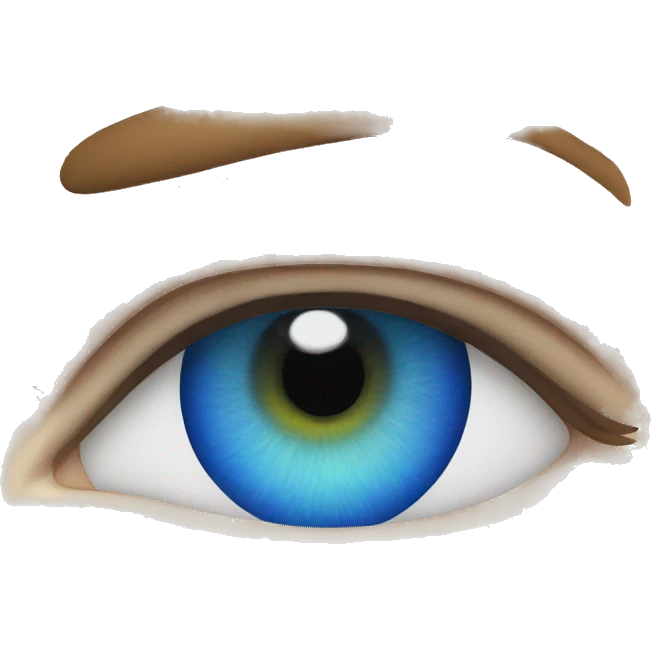 Blue eye emoji
