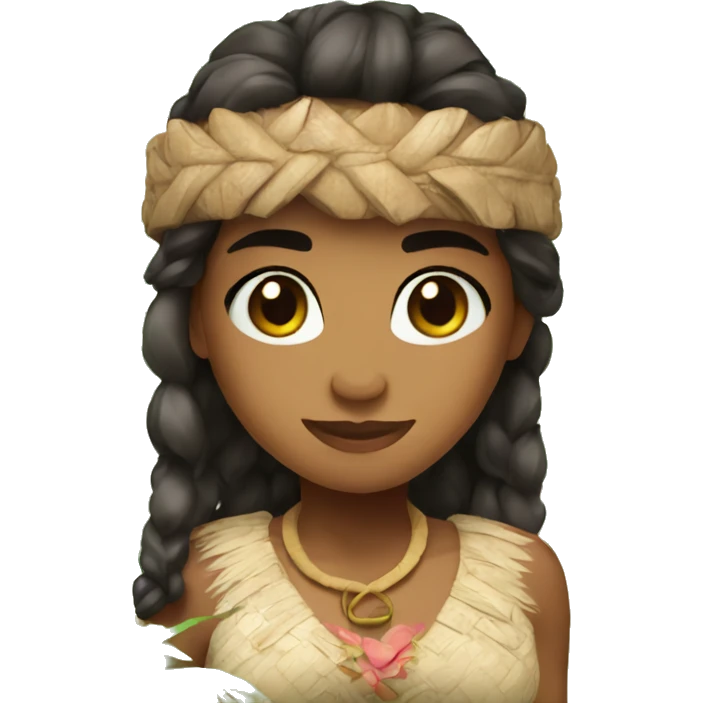 Coconut Moana cute  emoji