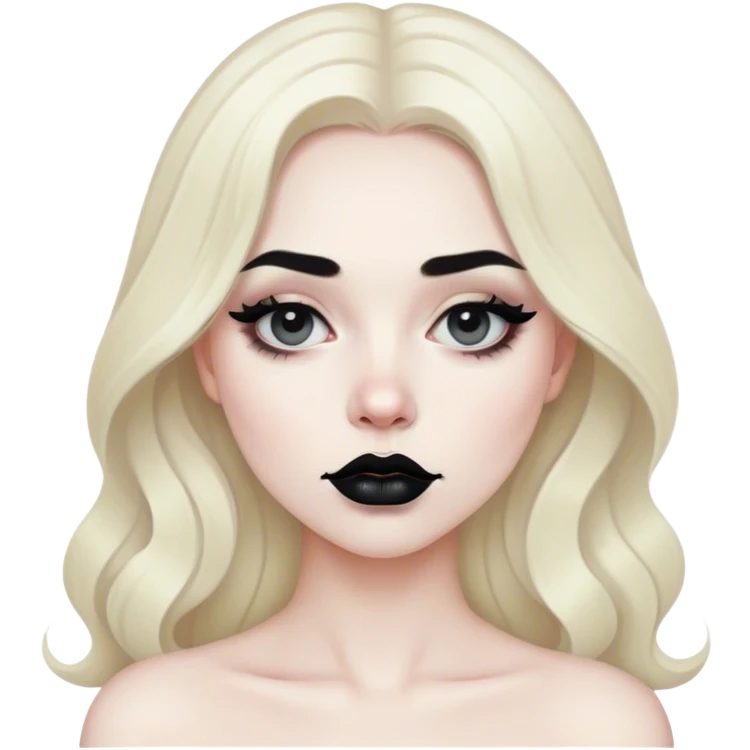 Black lipstick emoji