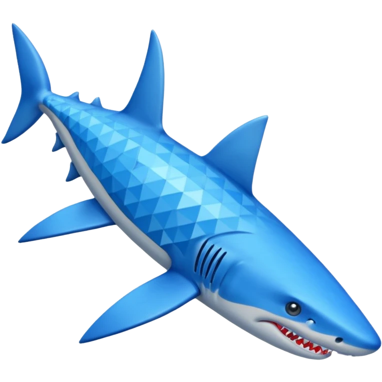Tiburón con zapatos azules  emoji