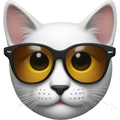 Cat with sunglasses emoji