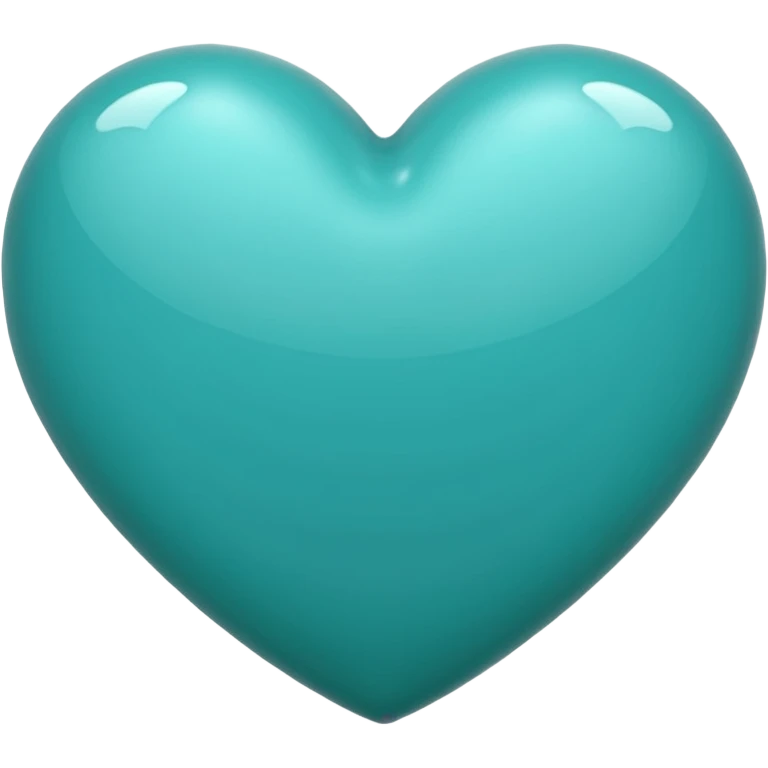 Teal heart emoji