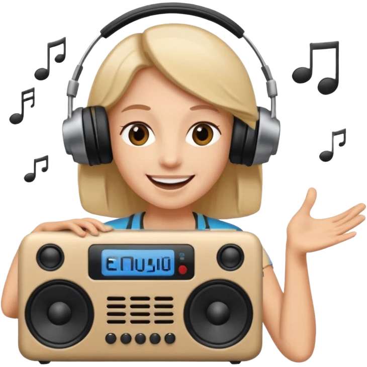 music lover radio speaker emoji