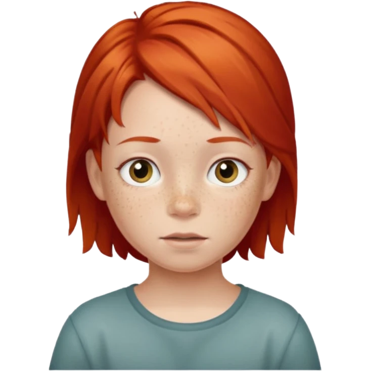 child with red hair emoji