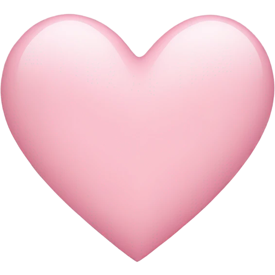 Light pink heart emoji