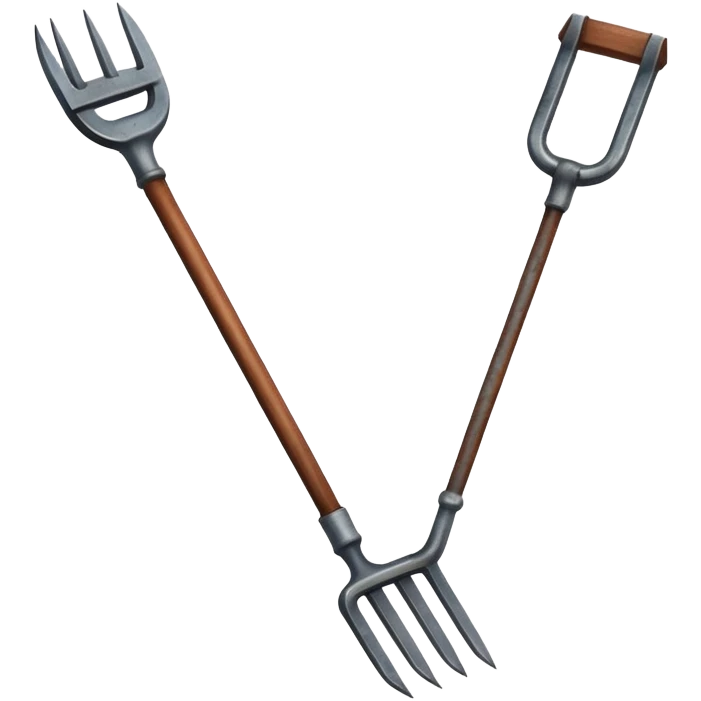 A pitchfork emoji
