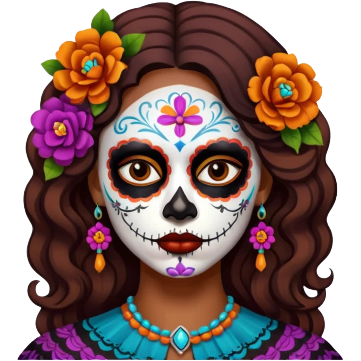 like día de muertos emoji