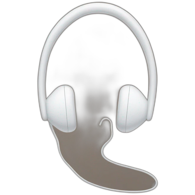 Earphone behind the ear emoji