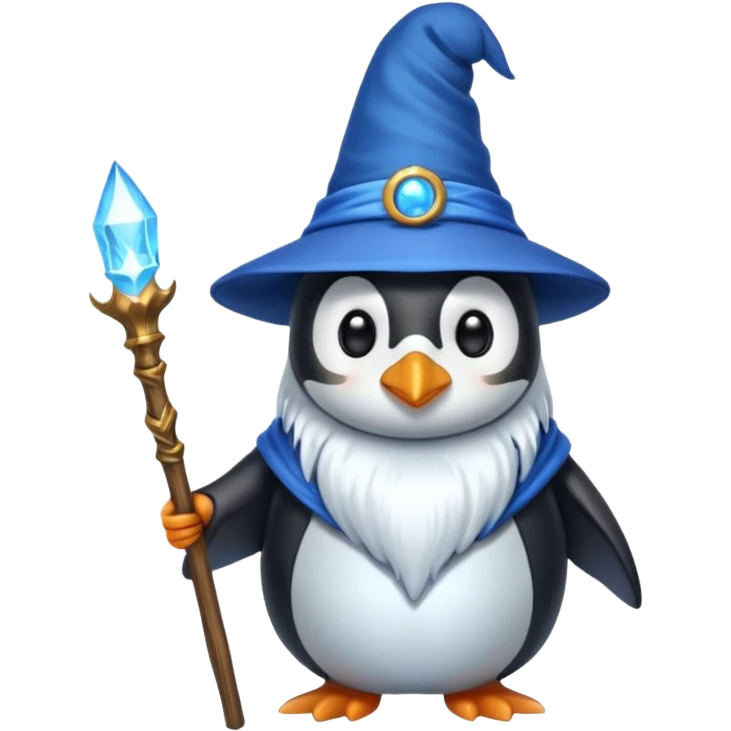 Penguin Wizard emoji