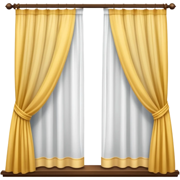Window with  curtain, Apartment Windows. emoji
