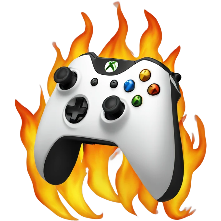 Xbox on fire emoji