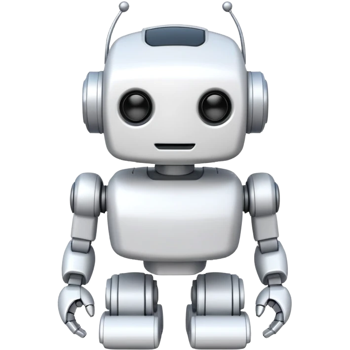 white robot toy emoji