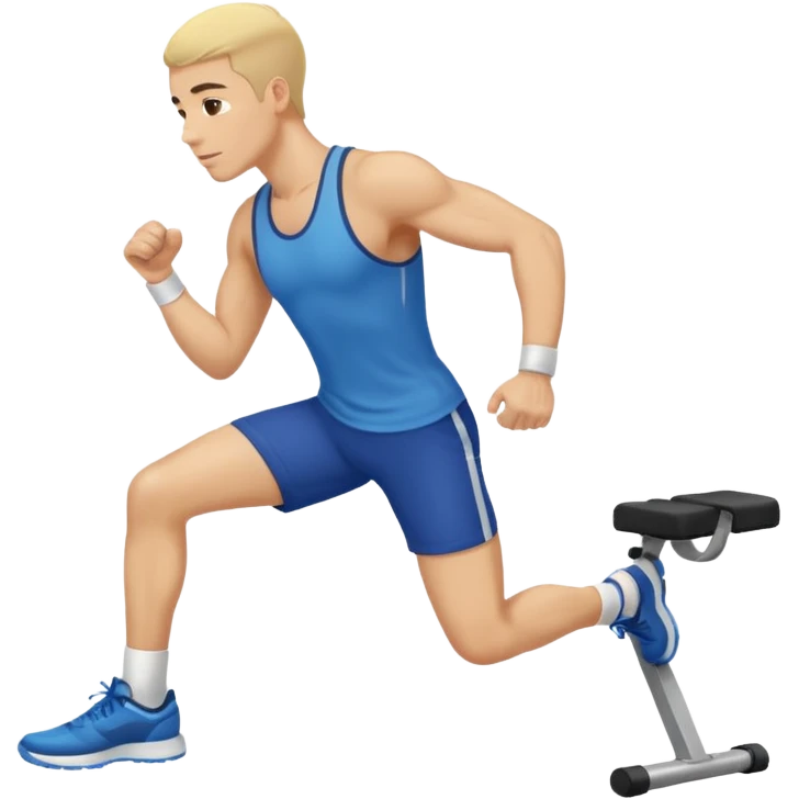 ligth man exercising emoji