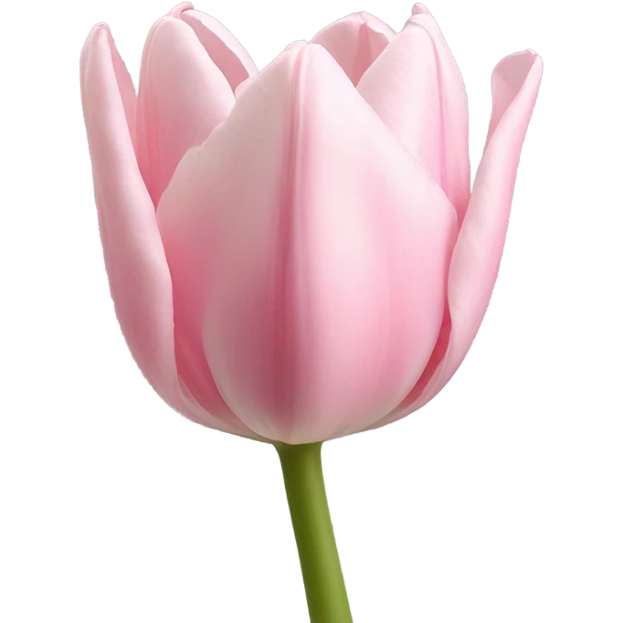 soft pink tulip emoji