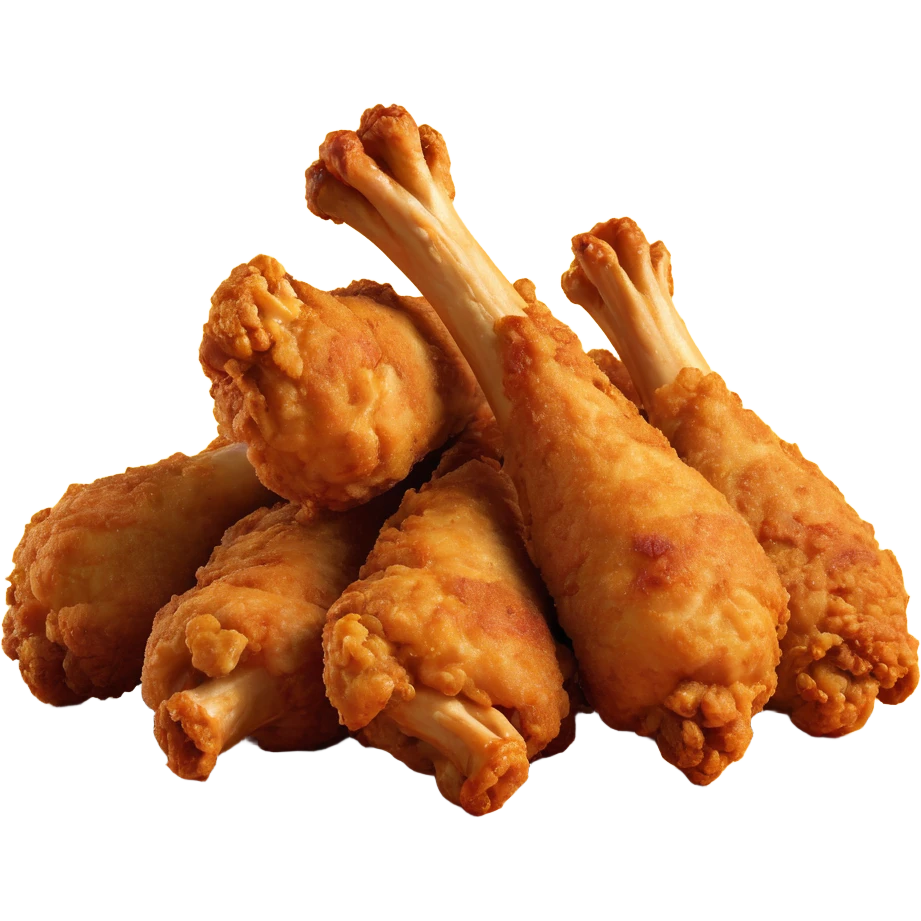 pile of KFC fried chicken legs, crunchy, golden emoji