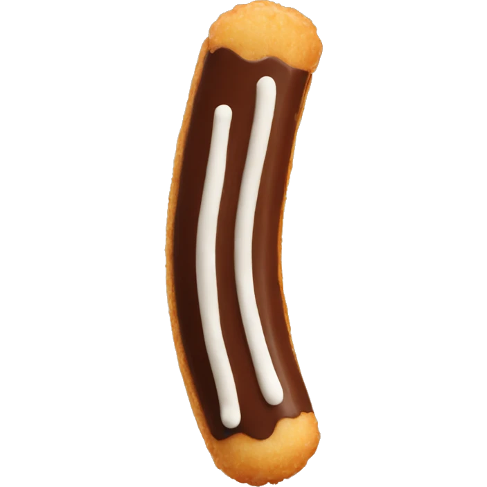 Chocolate dipped churro emoji