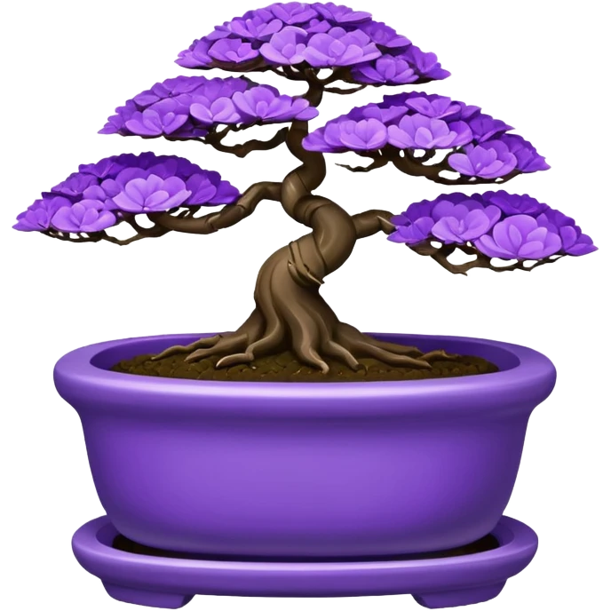 purple bonsai pot emoji