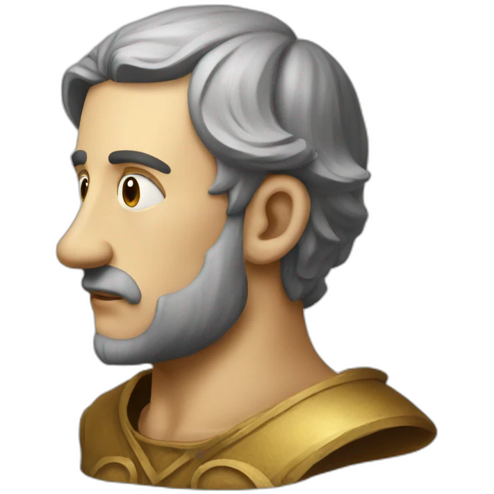 medieval innovator, thinking, torso emoji