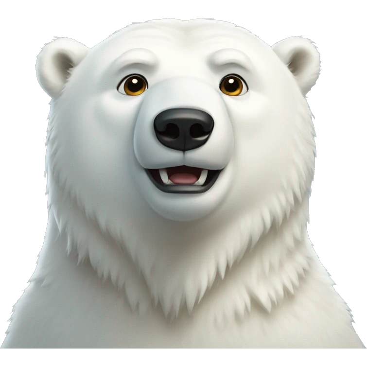 white polar bear emoji