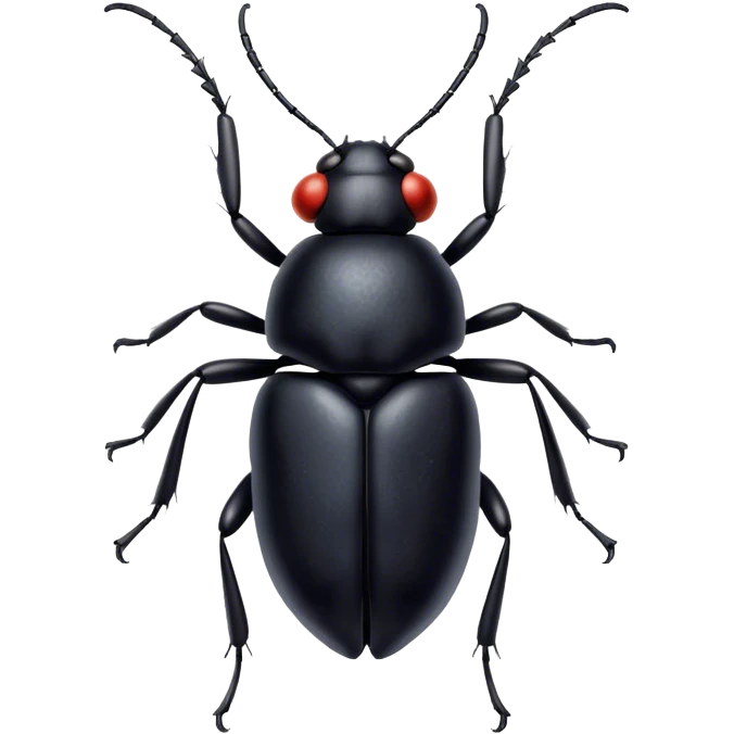 Big black bug emoji