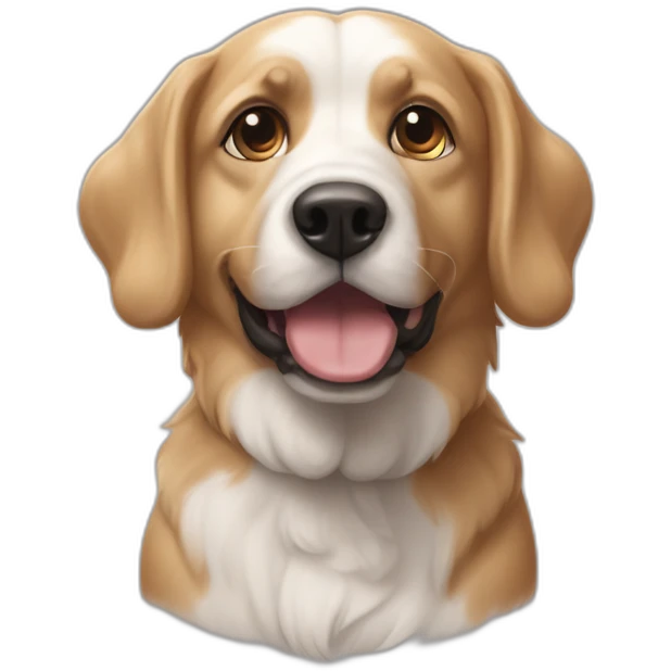 Chien qui fait des bulles emoji